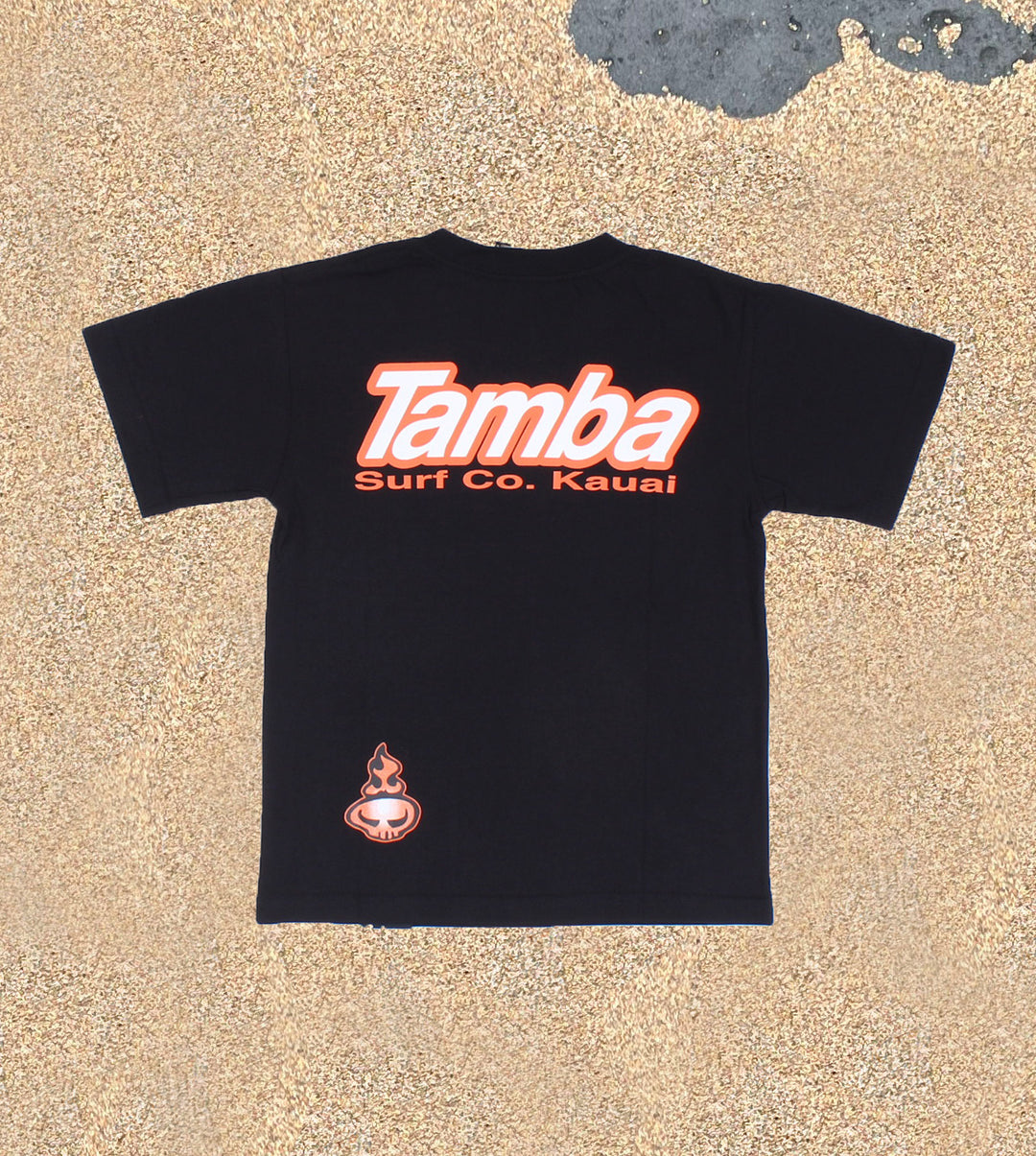Surf Co Kauai YOUTH Short Sleeve Shirt - Black/Rust/White