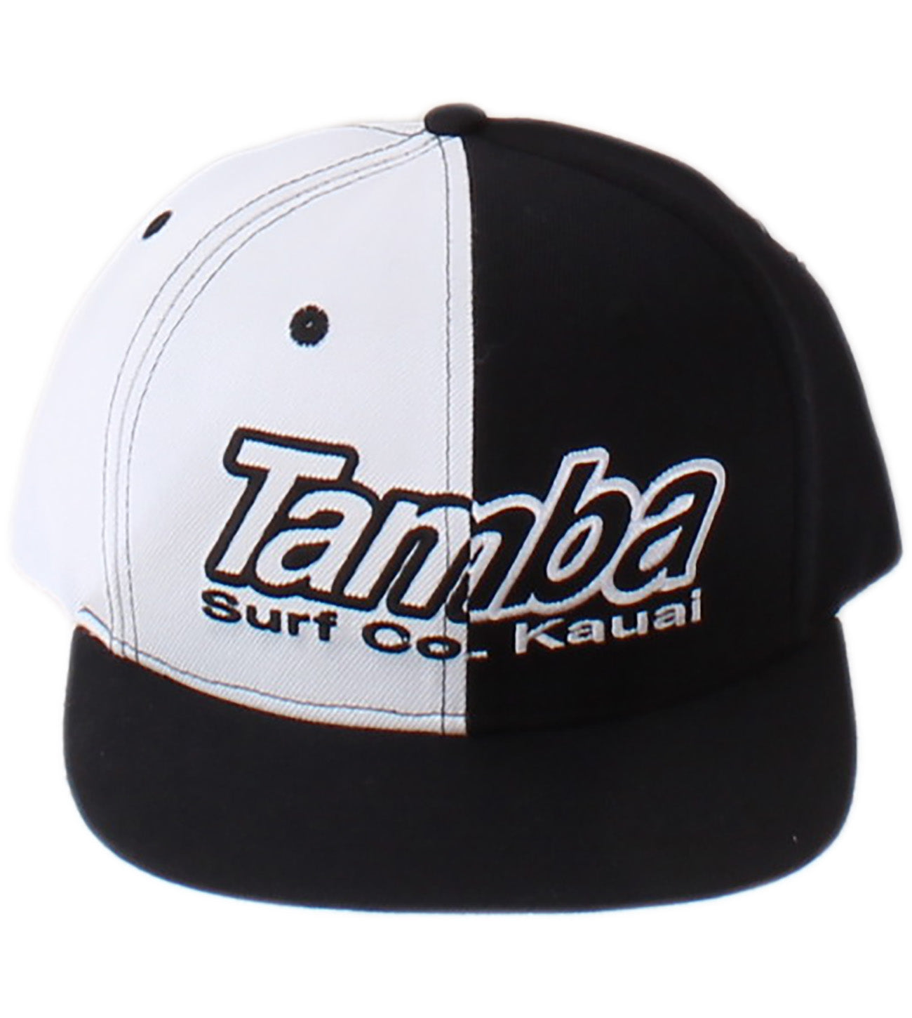 Tamba Surf Co Kaua'i 50-50 Snapback Hat - Black/White – Tamba Surf