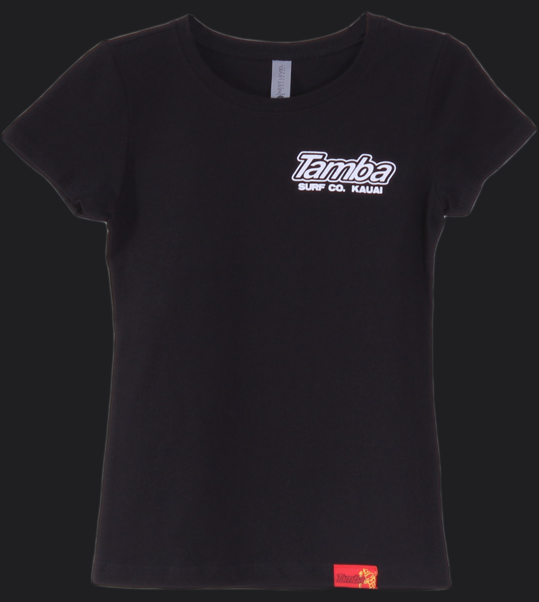 Tamba Nation Girls Short Sleeve Shirt - Black