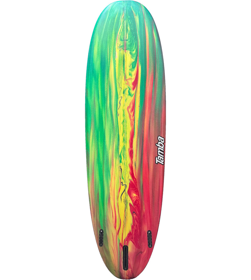 Ninja 7'0" #26735 - 2X Futures + Box Fin - Marble Foam Stain