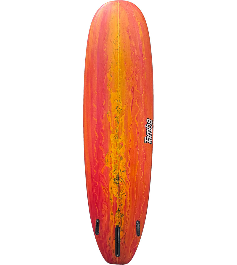 Ninja 7'6" #26736 - 2X Futures + Box Fin - Marble Foam Stain