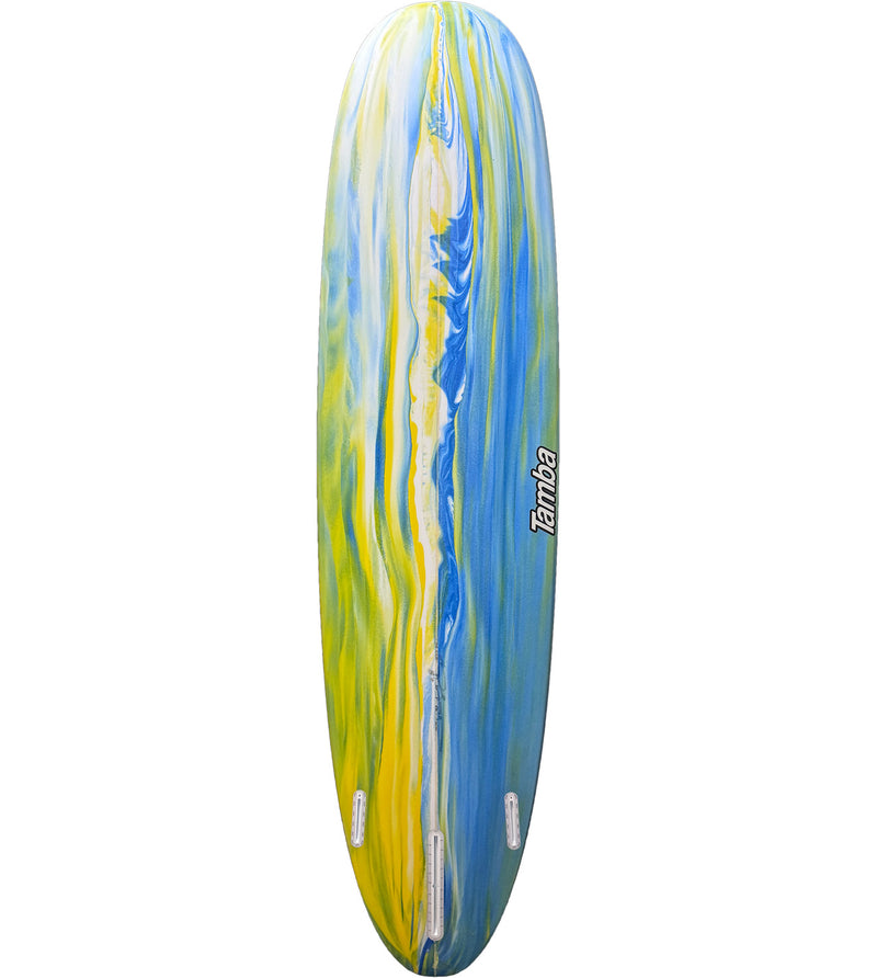 Ninja 8'0" #26737 - 2X Futures + Box Fin - Marble Foam Stain