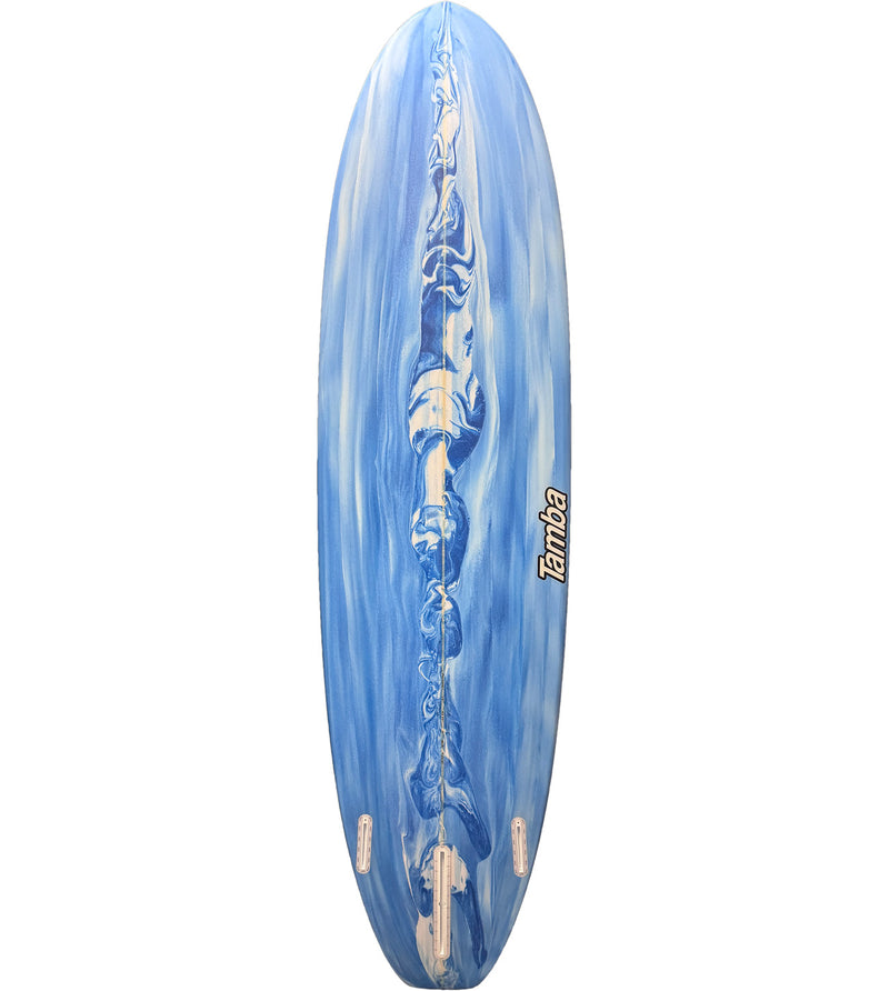 Fun Shape 7'6" #26740 - 2X Futures + Box Fin - Marble Foam Stain