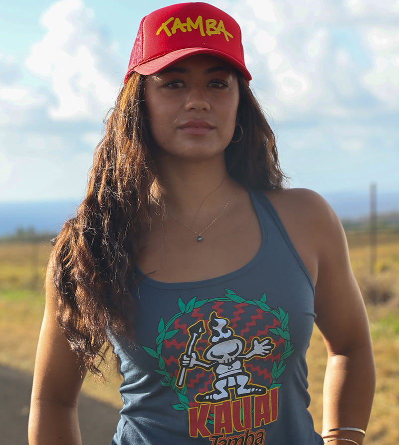 Stuzzy Trucker Hat - Red/Yellow