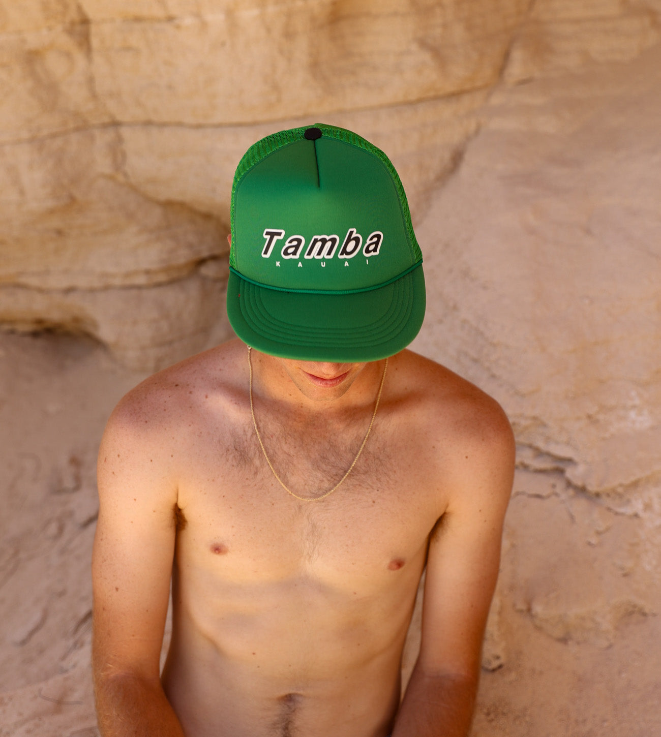Kauai Trucker Hat - Green/Black