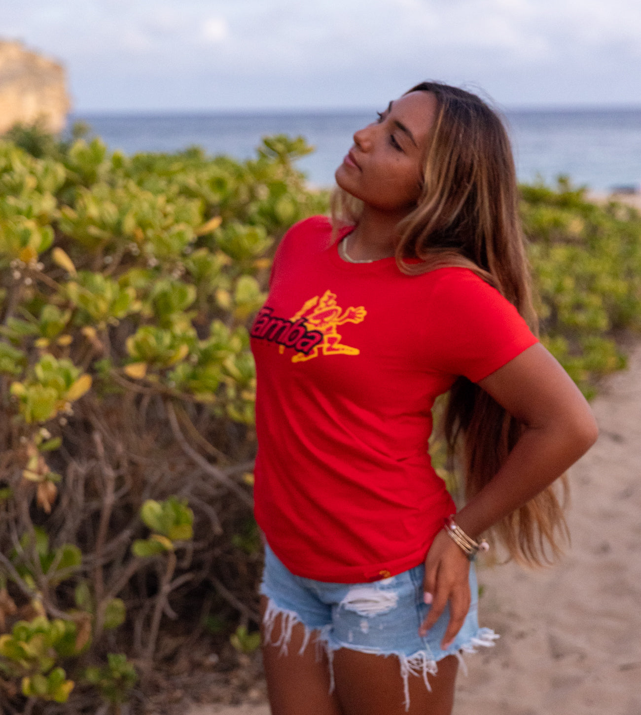 Tumbler Women's Short Sleeve Shirt - Red