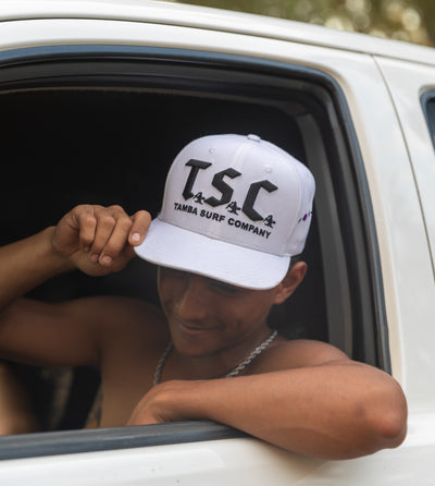 TSC 3D Snapback Hat - White