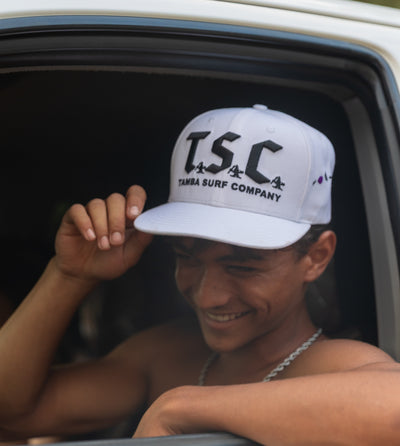 TSC 3D Snapback Hat - White