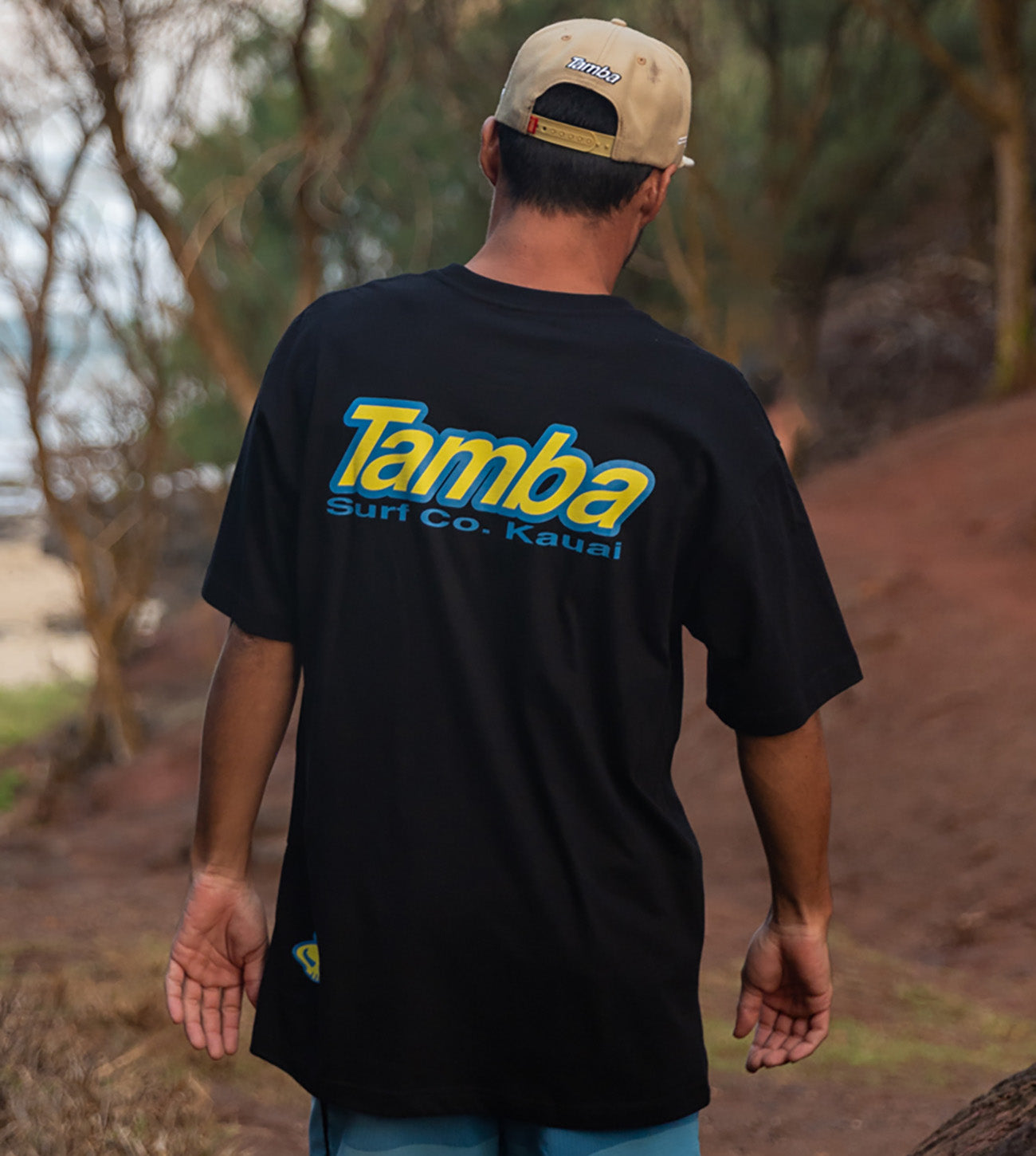 Surf Co Kauai Short Sleeve Shirt - Black/Blue/Yellow