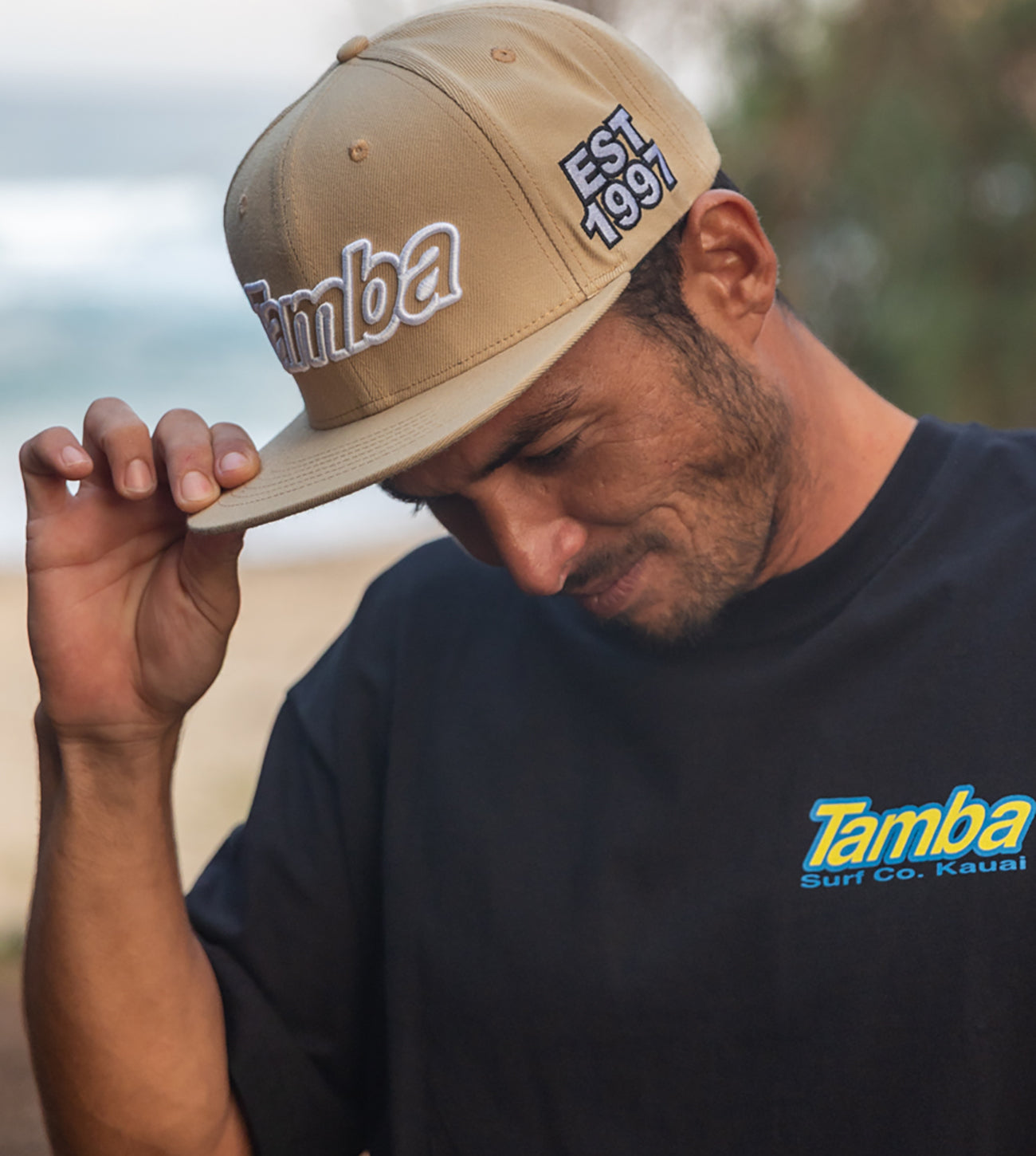 Full Circle 3D Snapback Hat - Khaki