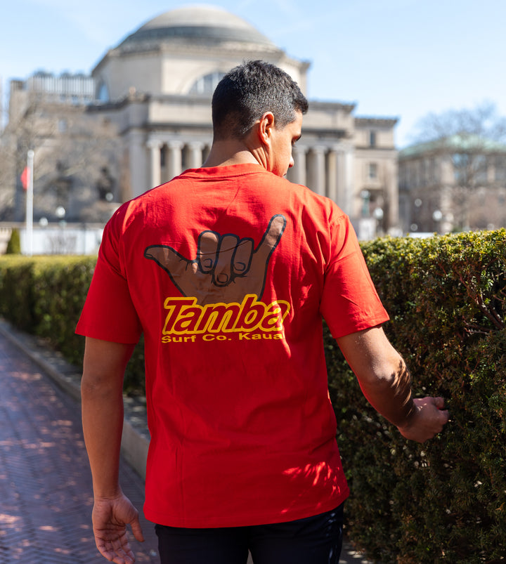 Shaka Short Sleeve Shirt - Red