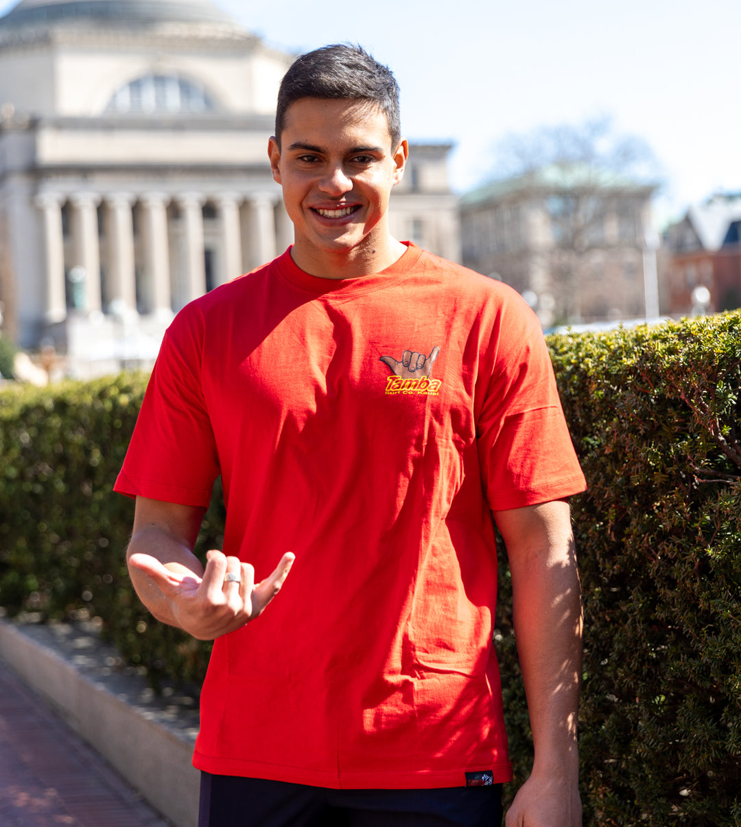 Shaka Short Sleeve Shirt - Red