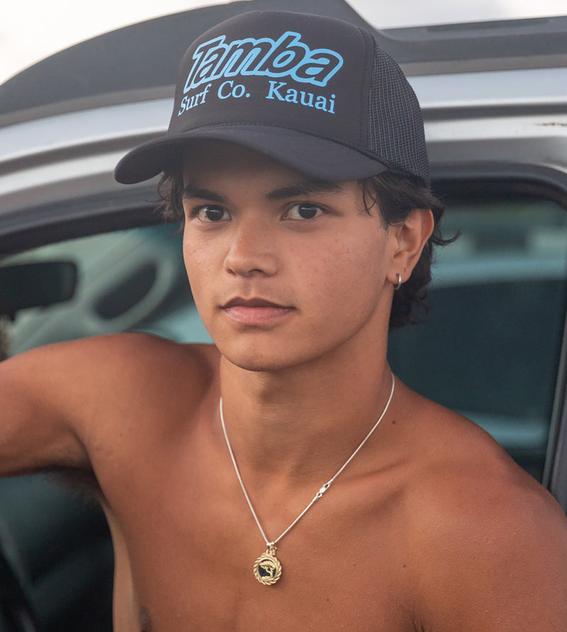 Surf Co Trucker Hat - Black/Blue