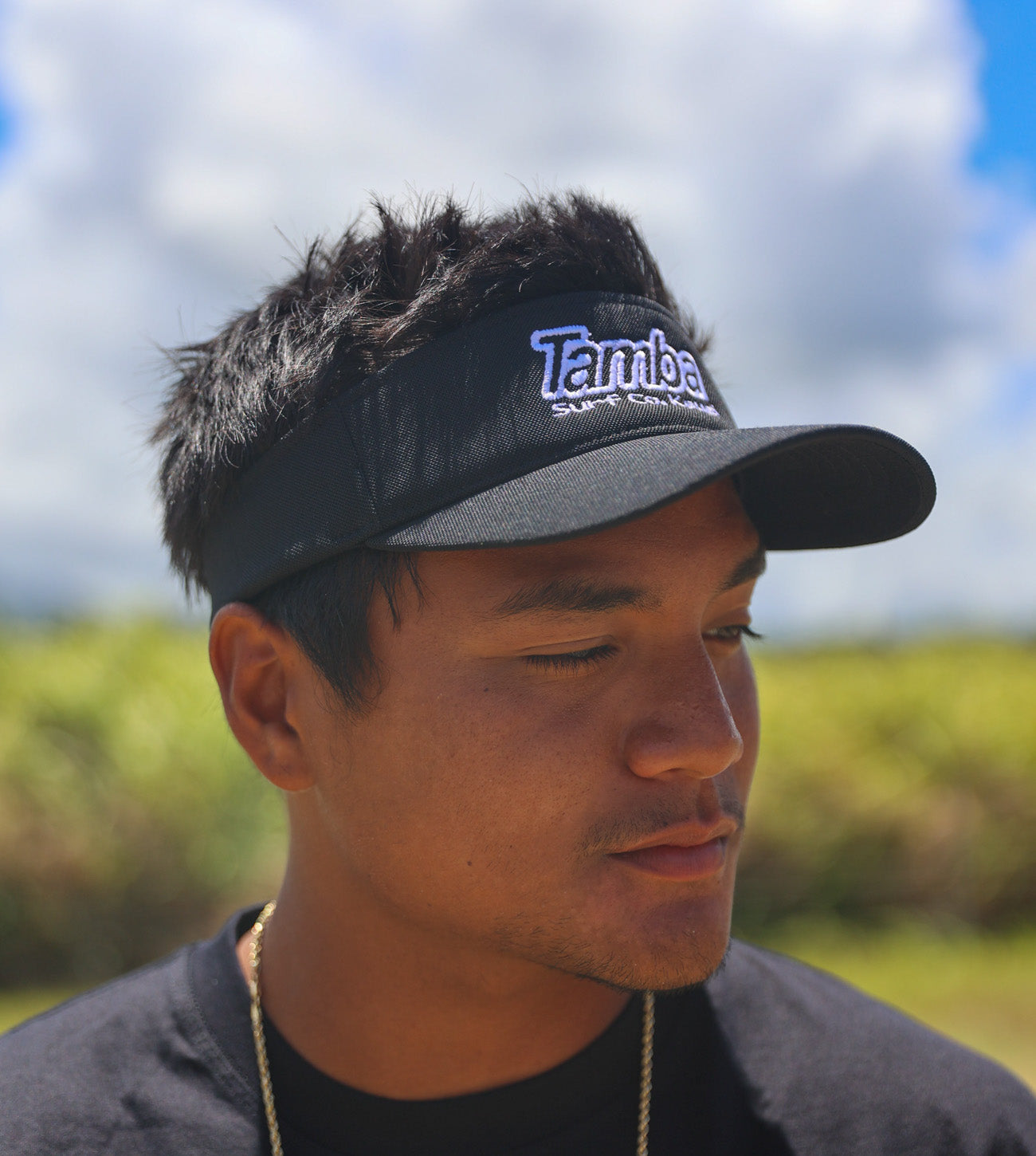 Surf Co Kauaʻi Visor - Black/White