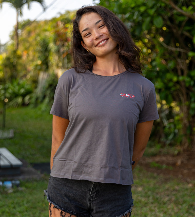Surfline Womens Short Sleeve Shirt - Dark Grey