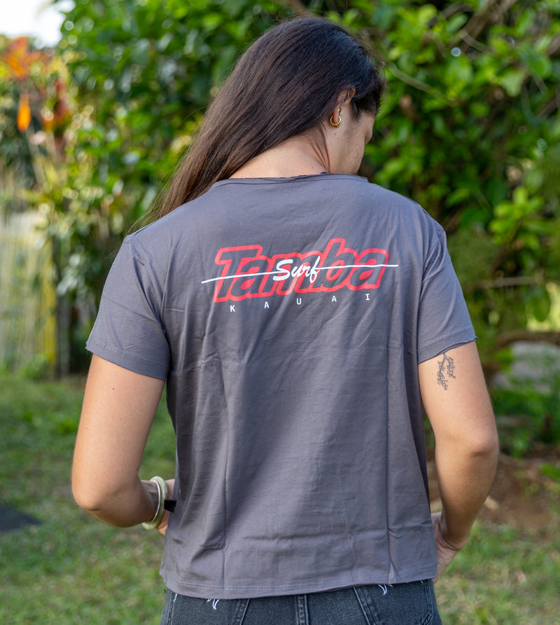 Surfline Womens Short Sleeve Shirt - Dark Grey