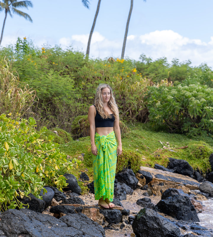 Spirit Pareo/Sarong - Green/Yellow
