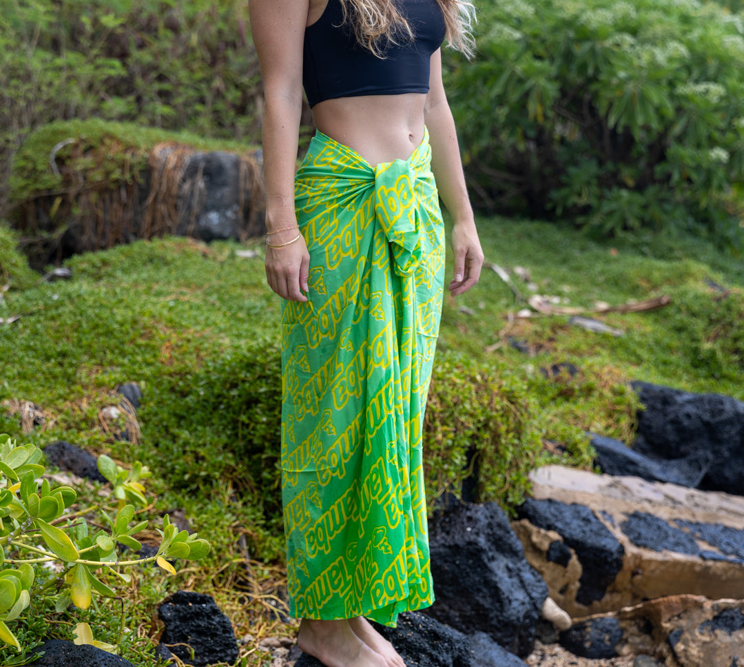 Spirit Pareo/Sarong - Green/Yellow