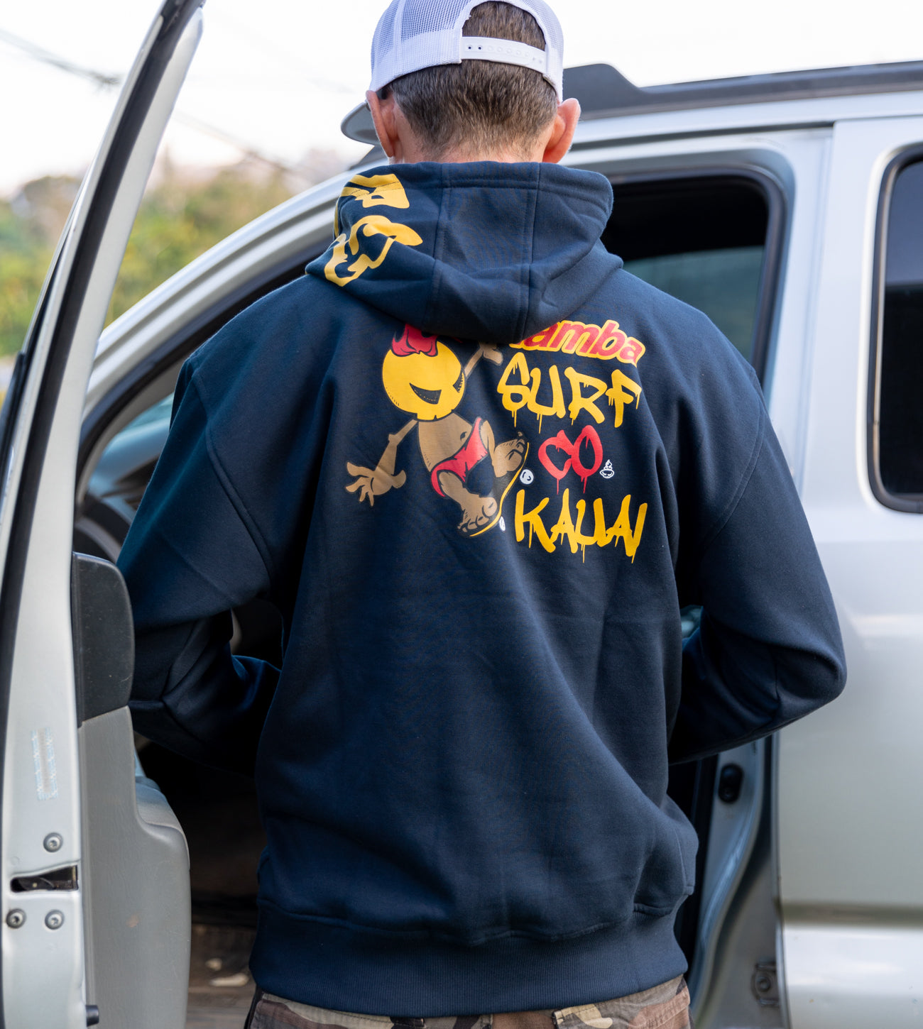 Skate Warrior Pullover Hoodie - Navy
