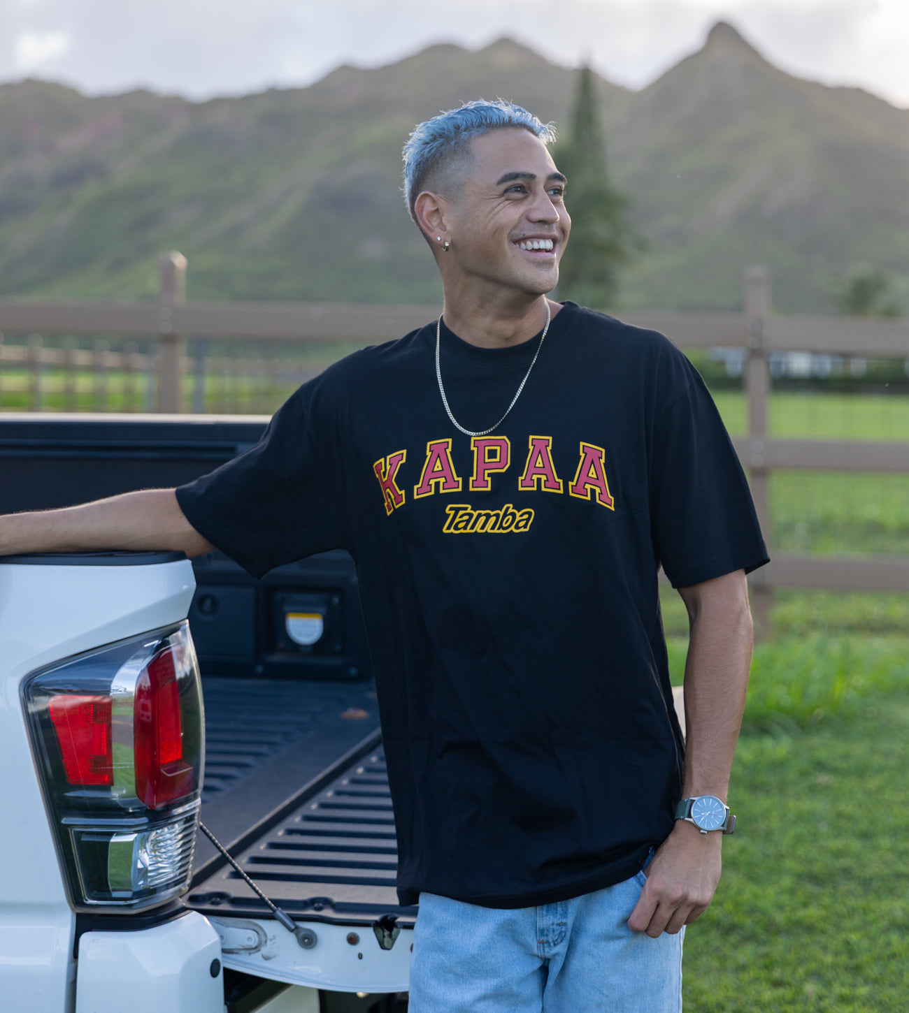 Kapa'a Short Sleeve Shirt - Black/Yellow/Red