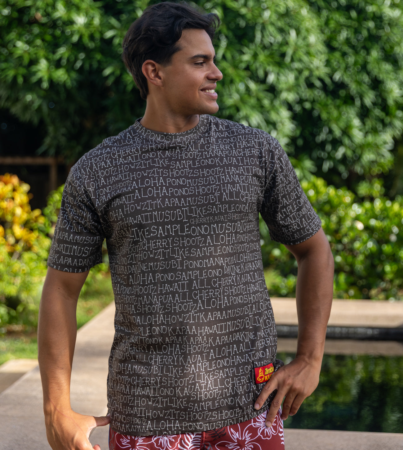 Talk Story Short Sleeve Shirt - Black