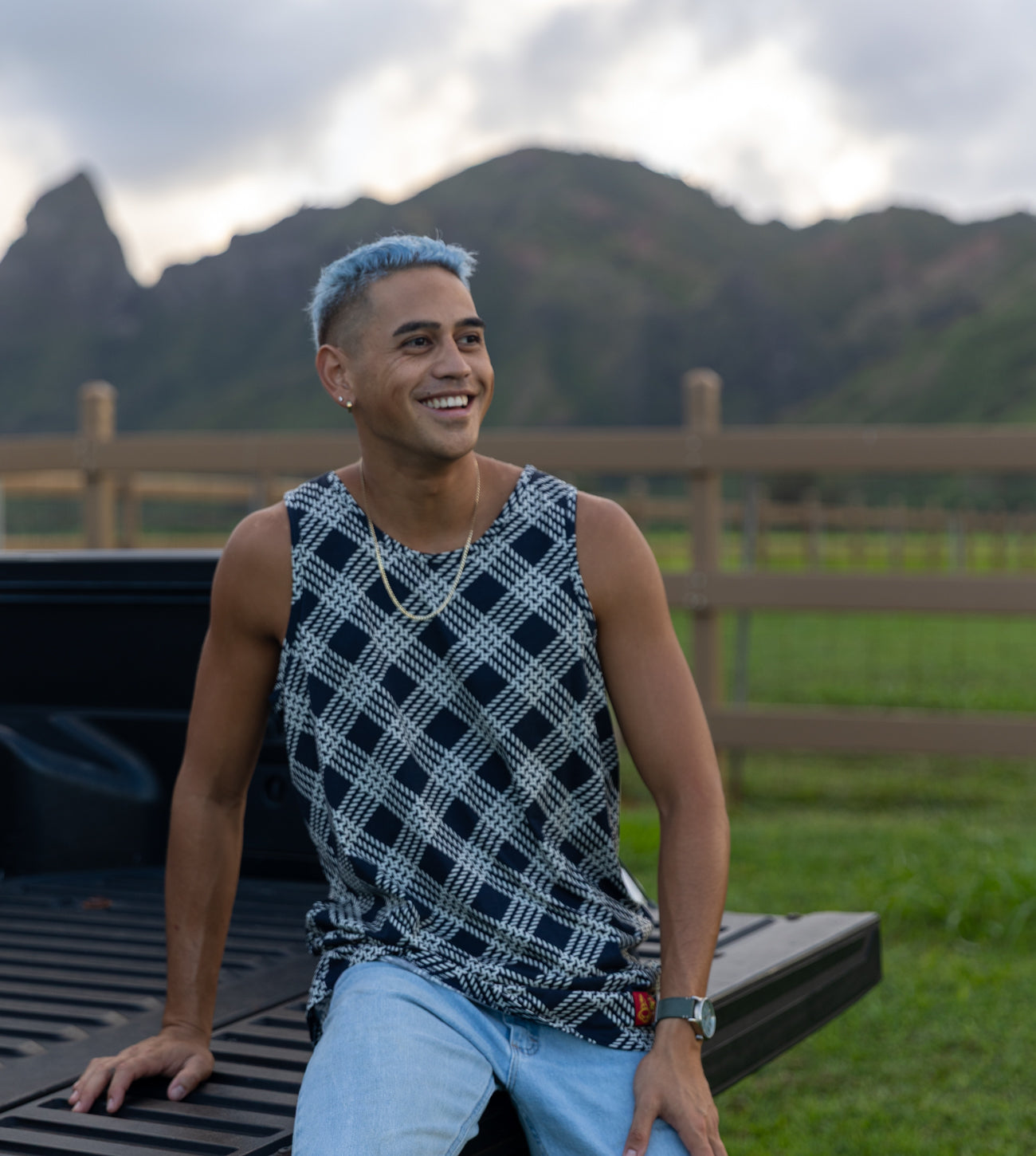 Palakalolo Tank Top Shirt - Navy