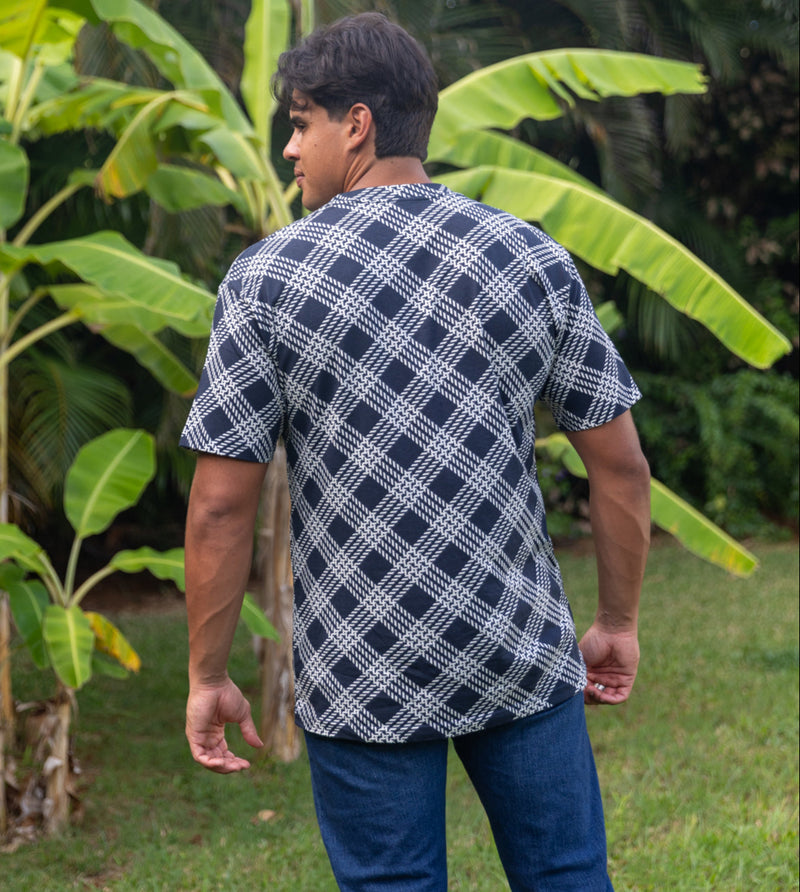 Palakalolo Short Sleeve Shirt - Navy/White