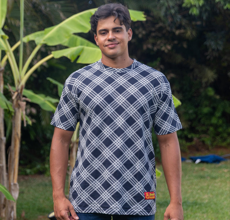 Palakalolo Short Sleeve Shirt - Navy/White