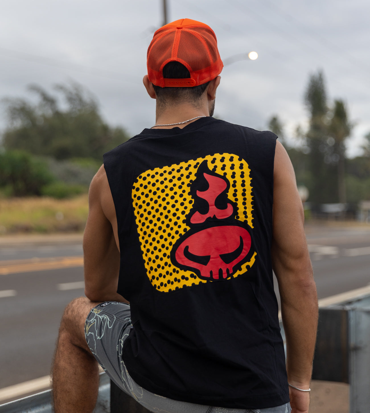 Puka Muscle Tank Top Shirt - Black