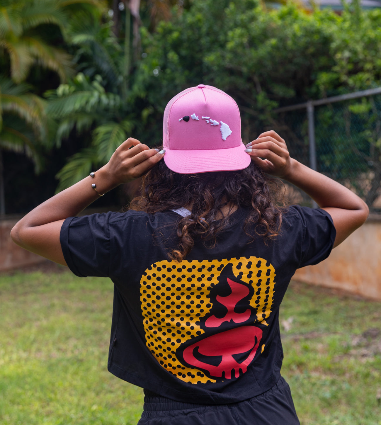 Hawaii Premium Mesh Snapback Hat - Pink – Tamba Surf Company