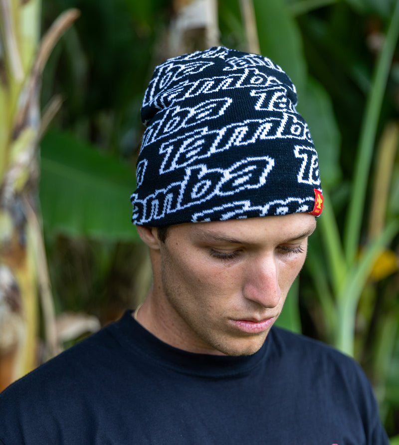 Tamba Repeat Beanie - Black/White