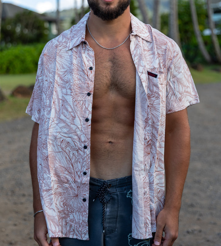 East Side Button Up Short Sleeve Shirt - Kukui