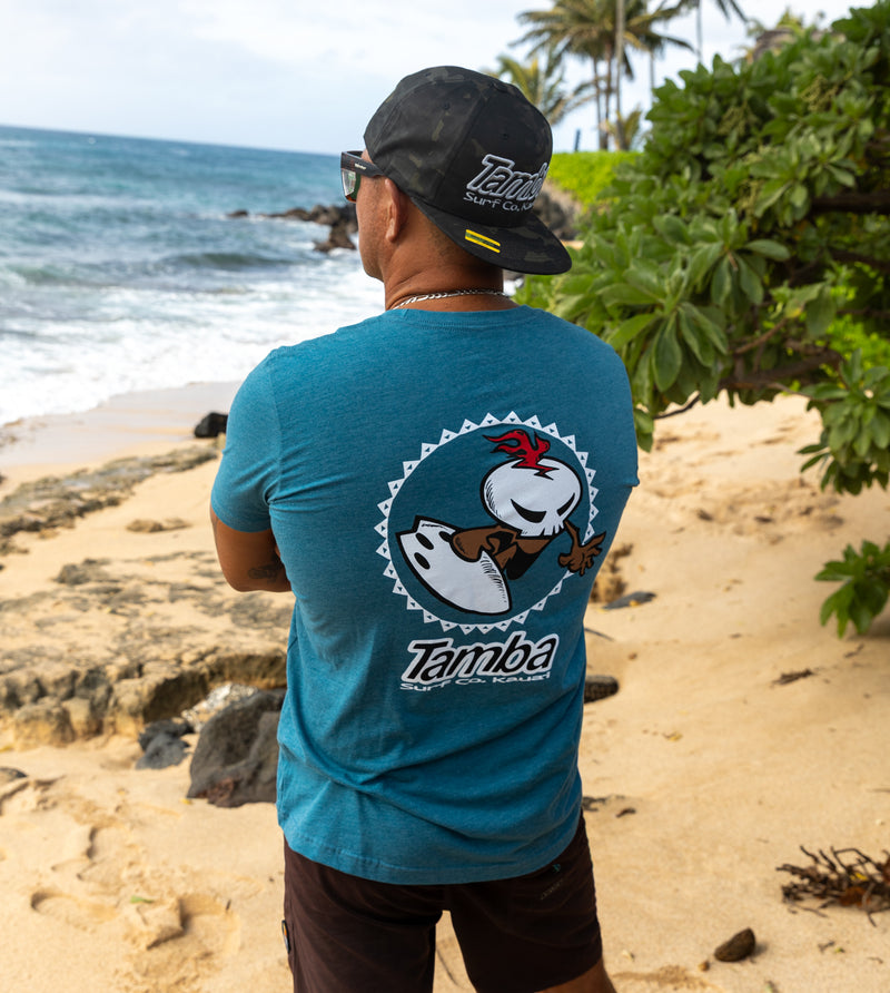 Warrior Drop Soft Short Sleeve Shirt - Heather Deep Teal