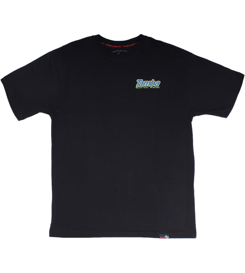 Surf Co Kauai Short Sleeve Shirt - Black/Green/Blue