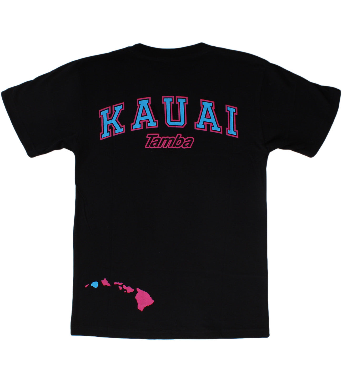 Kauai Short Sleeve Shirt - Black Pink/Blue