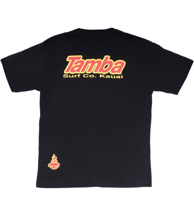 Surf Co Kauai Short Sleeve Shirt - Black/Yellow/Red
