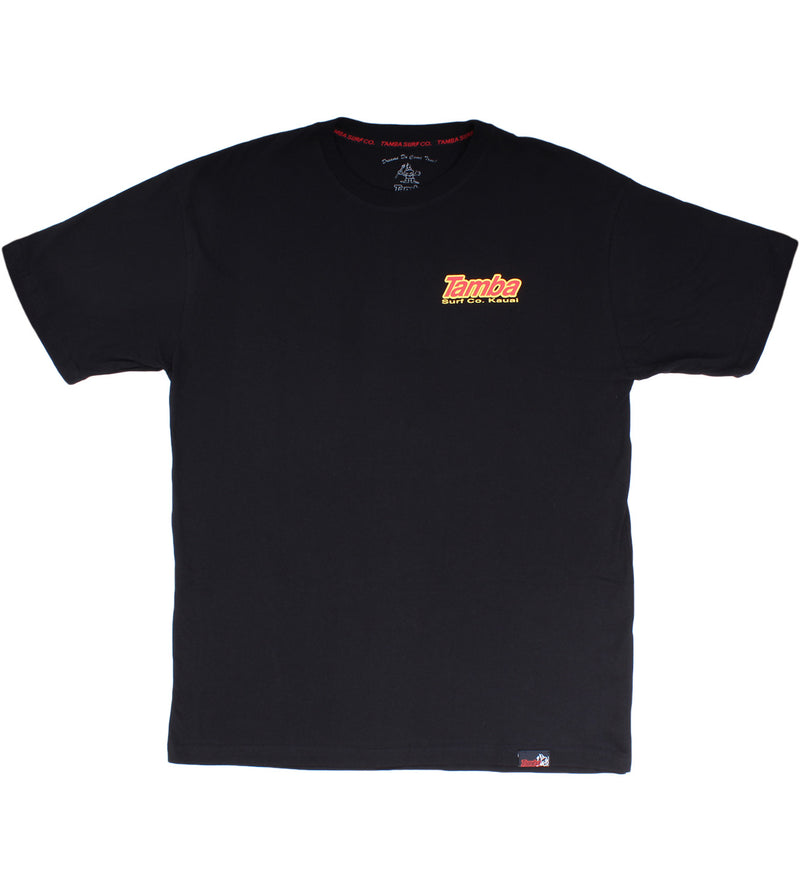 Surf Co Kauai Short Sleeve Shirt - Black/Yellow/Red