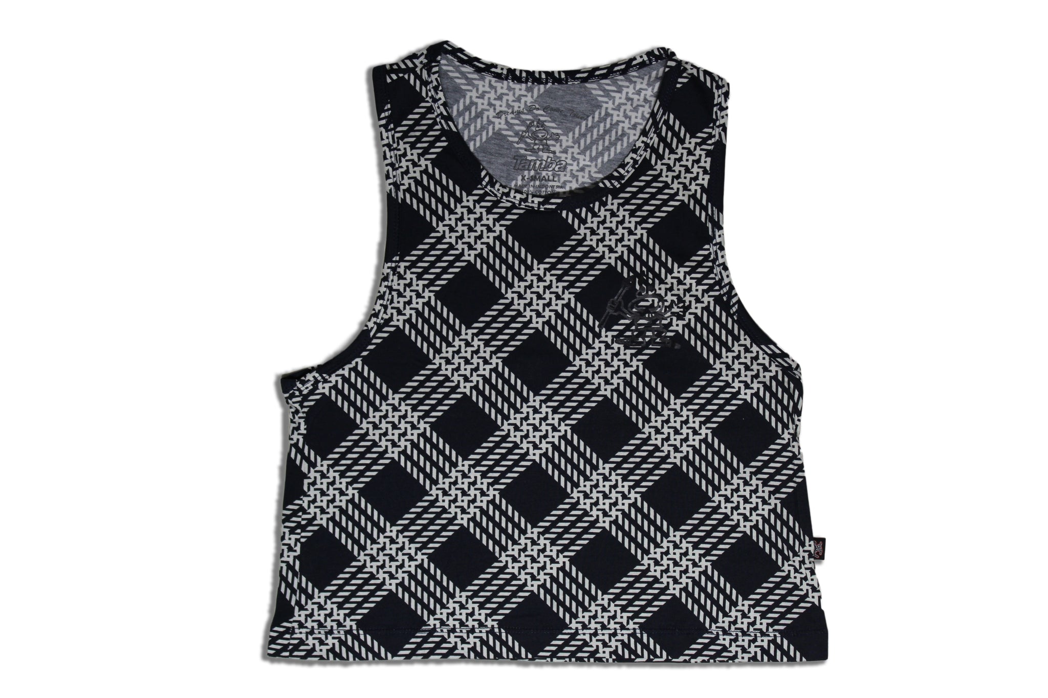 Palakalolo Womens Crop Tank - Navy/White