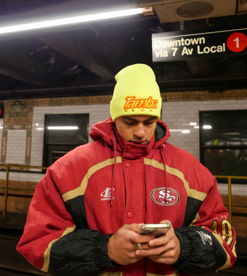 Tamba Kaua'i 3D Cuffed Beanie - Neon/Orange