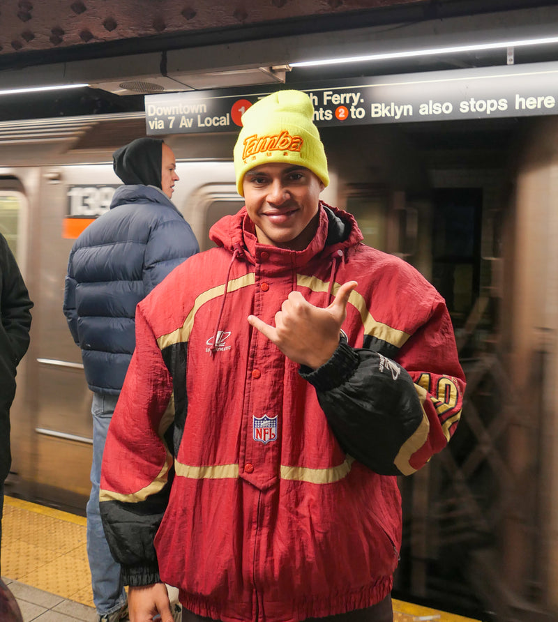 Tamba Kaua'i 3D Cuffed Beanie - Neon/Orange