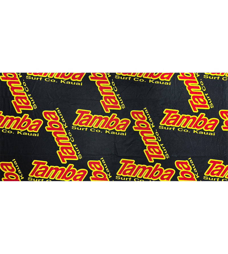 Tamba Towel - Tamba Surf Co - Black Yellow Red