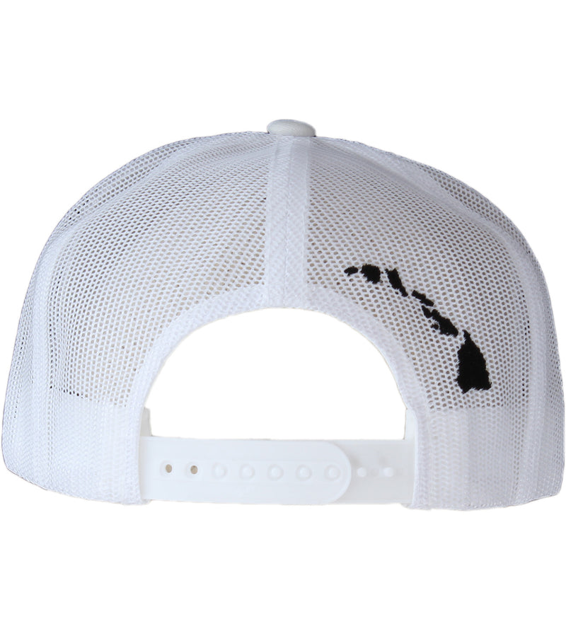 Multicam Surf Co Kaua'i 3D Mesh Snapback Hat - Alpine White