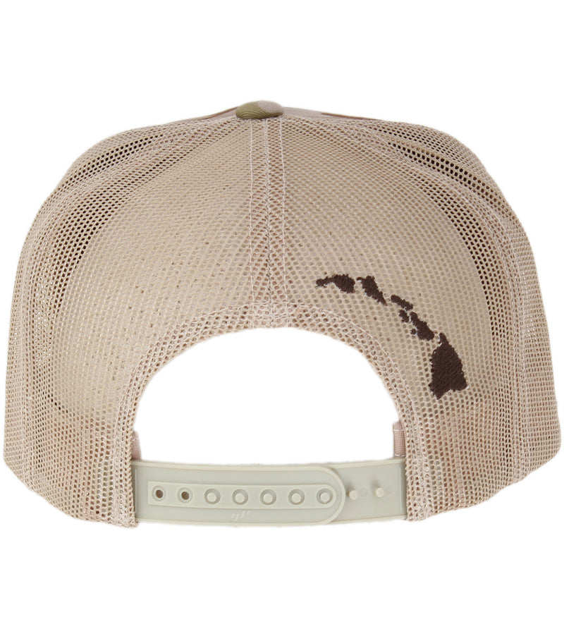 Multicam Classic Surf Co 3D Mesh Snapback Hat - Arid/Brown