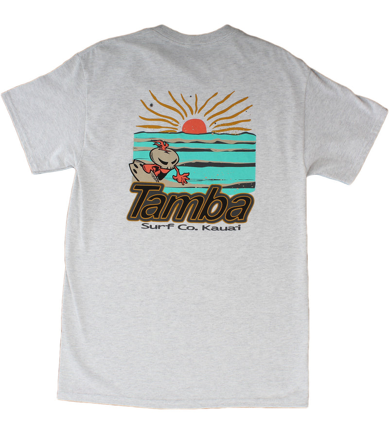 Mint Waves Short Sleeve Shirt - Ash Grey