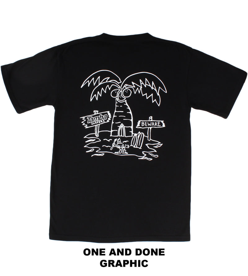 Surf Garden Short Sleeve Shirt - Black