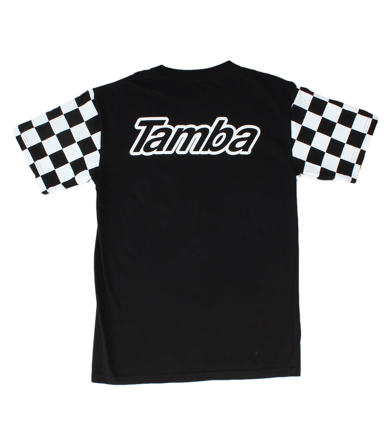 Checkered Short Sleeve Shirt - Black