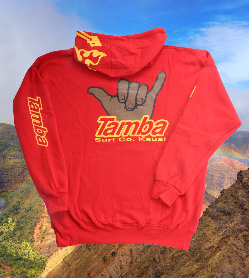 Shaka Pullover Hoodie - Red