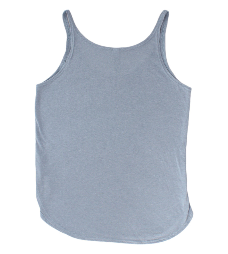 Zen Tropic Women's Festival Tank Top Shirt - Stonewash Denim