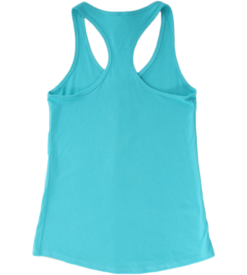 Sunrise Palm Women's Racerback Shirt - Tahiti Blue