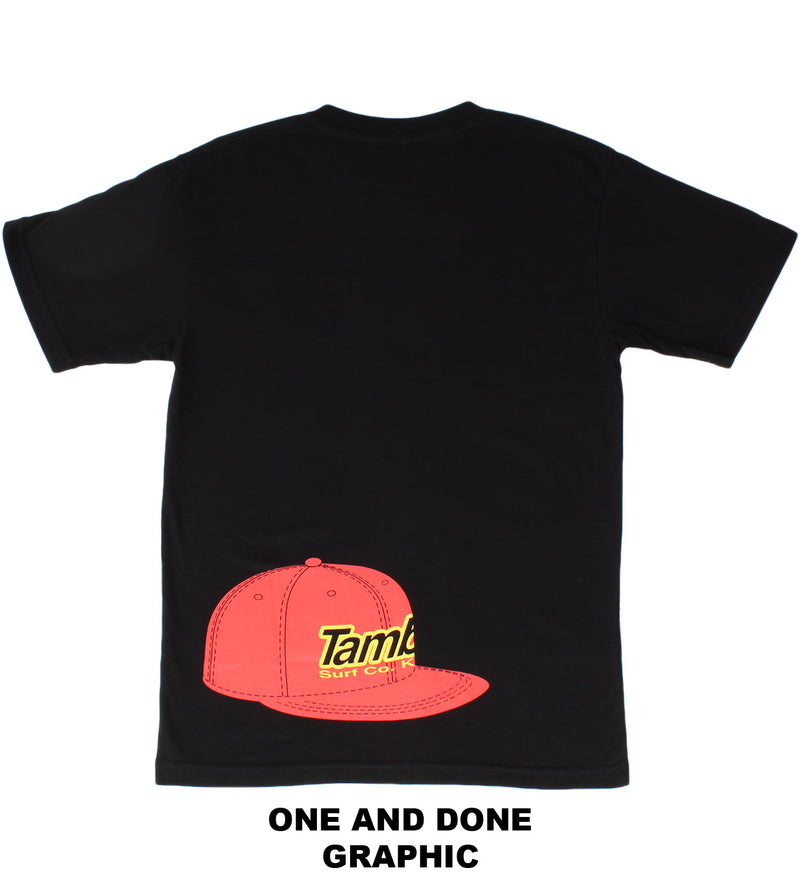 Hat Tag Short Sleeve Shirt - Black